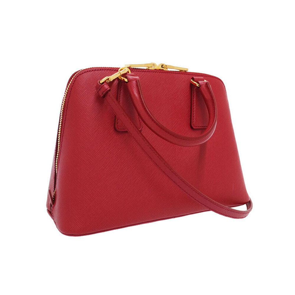 Prada red Promenade Saffiano Saffiano Bag leather